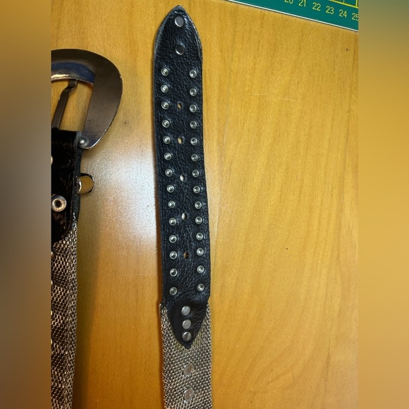 Rare Vintage Nanni heavy studded chainmail
"western" leather belt - Picture 15 of 16